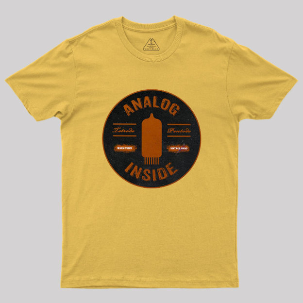 Analog Inside Retro Tubes Geek T-Shirt