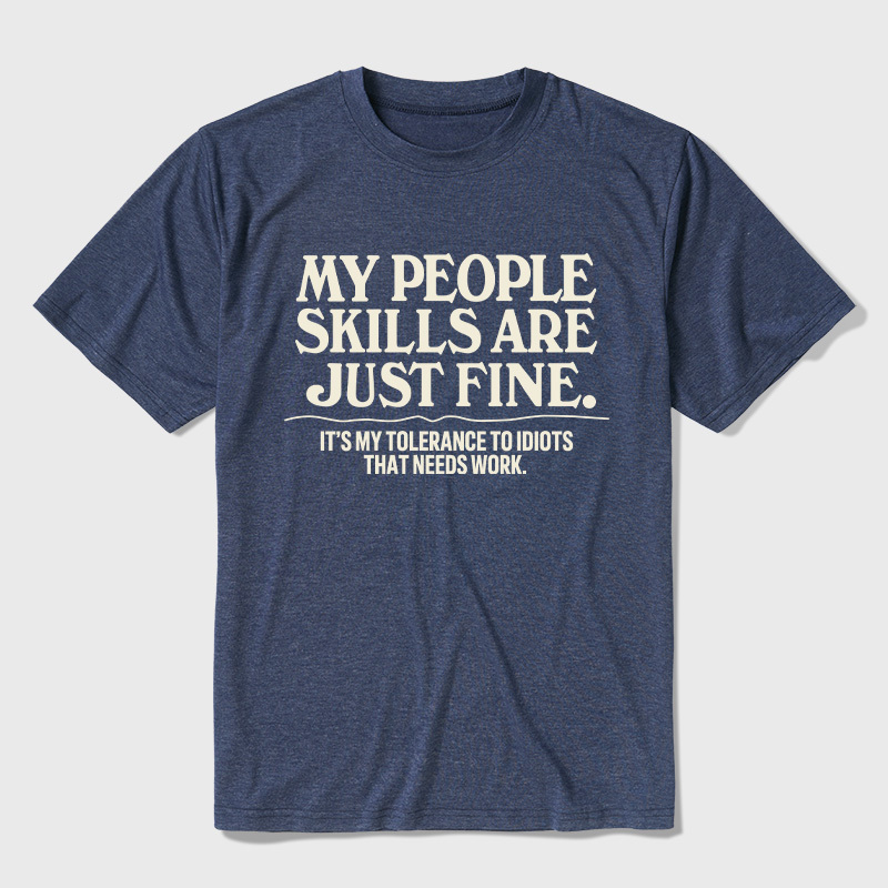 People Skills Fine Edition Ultra Soft Heather Tees