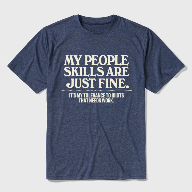 People Skills Fine Edition Ultra Soft Heather Tees