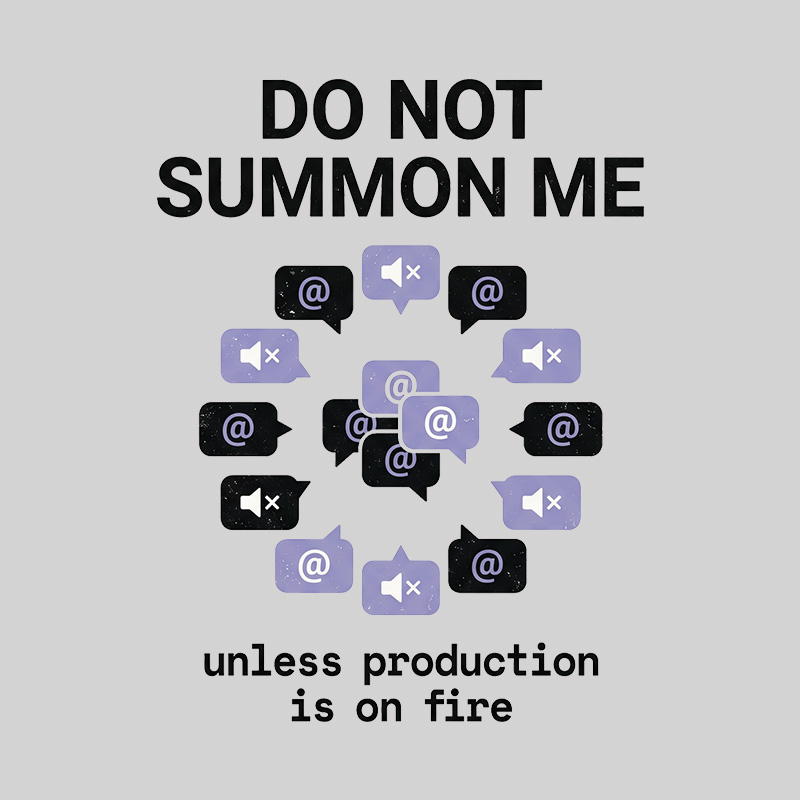 Do Not Summon Me Geek T-Shirt