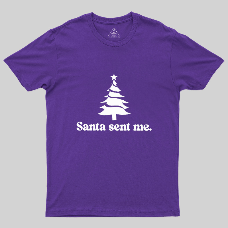 Santa Sent Me Geek T-Shirt