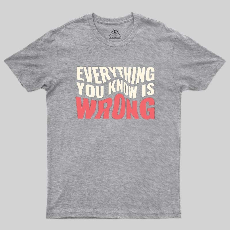 Everything You Know Is Wrong Geek T-Shirt