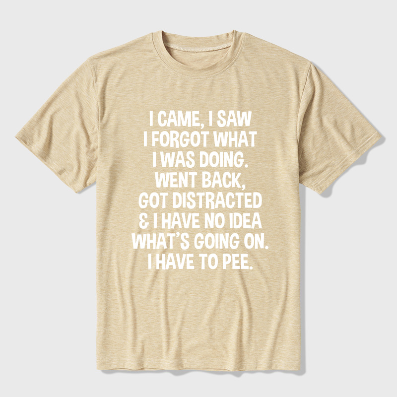 I Came I Saw I Forgot What I Was Doing Ultra Soft Heather Tee
