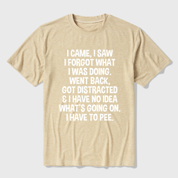 I Came I Saw I Forgot What I Was Doing Ultra Soft Heather Tee