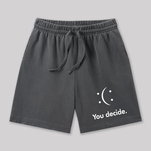 You Decide Geeky Washed Shorts
