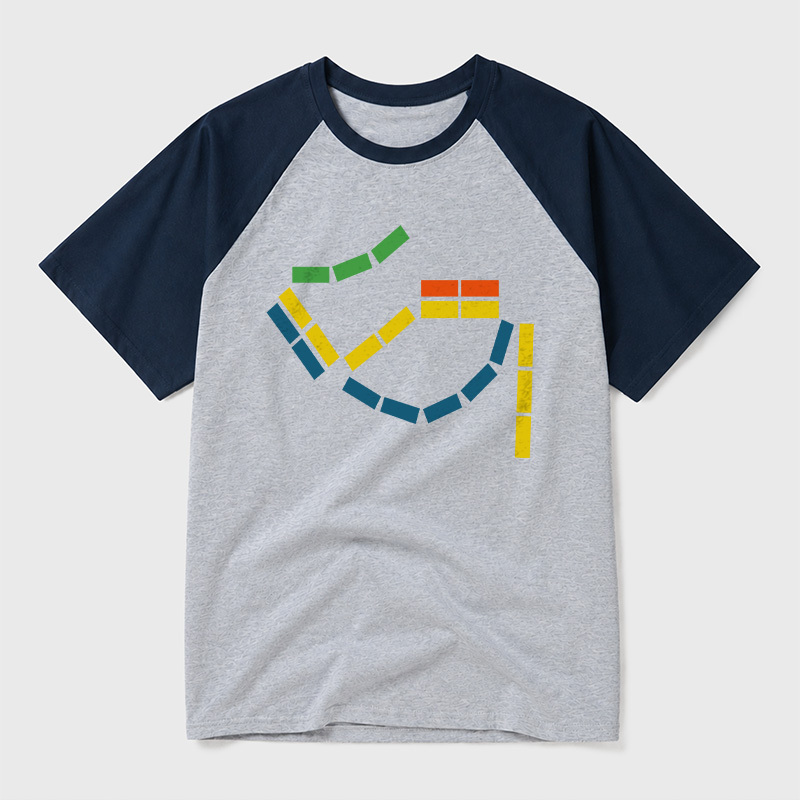 Ticket to Ride Board Game Geek Retro Raglan T-Shirt