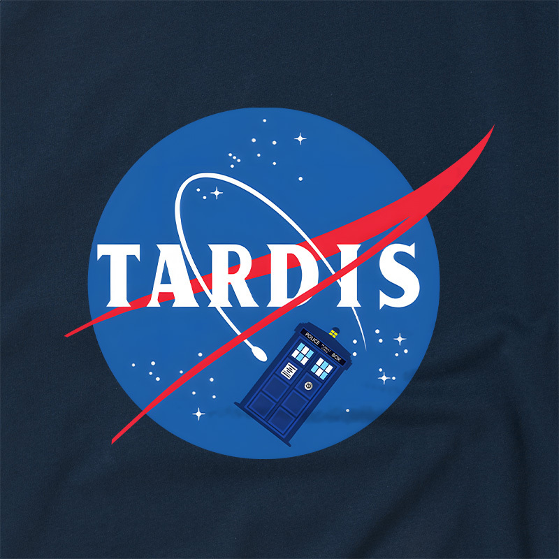 Tardis Geek Retro Raglan T-Shirt