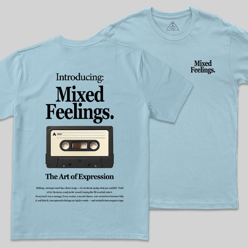 Mixed Feelings Front and Back Printing Geek T-Shirt