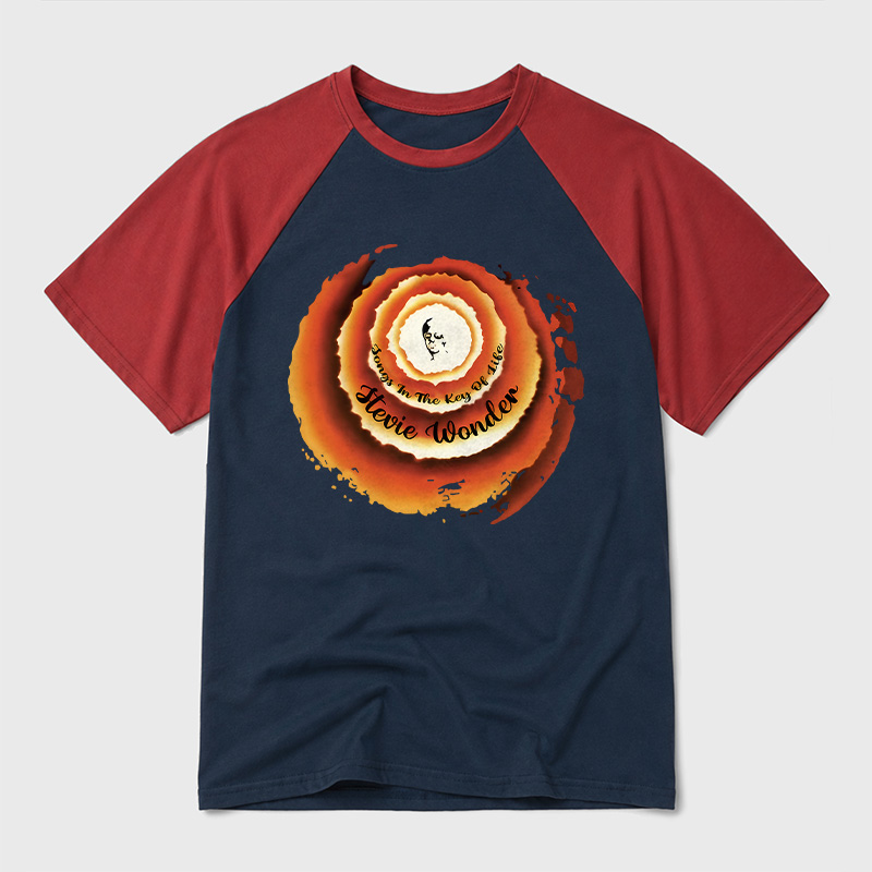 Stevie Wonder Songs In The Key Of Life Geek Retro Raglan T-Shirt