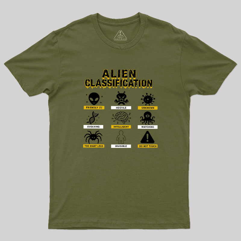 Alien Classification Geek T-Shirt