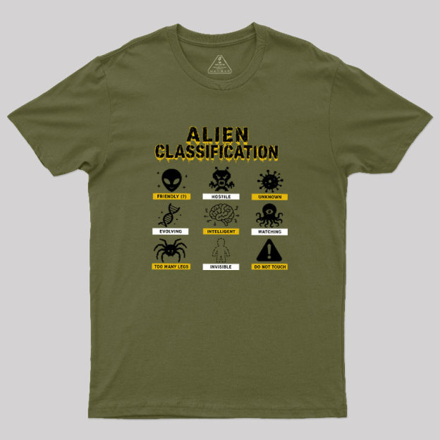 Alien Classification Geek T-Shirt