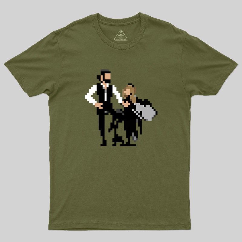 Pixel Rumors Fleet Rock Duo Graphic Geek T-Shirt