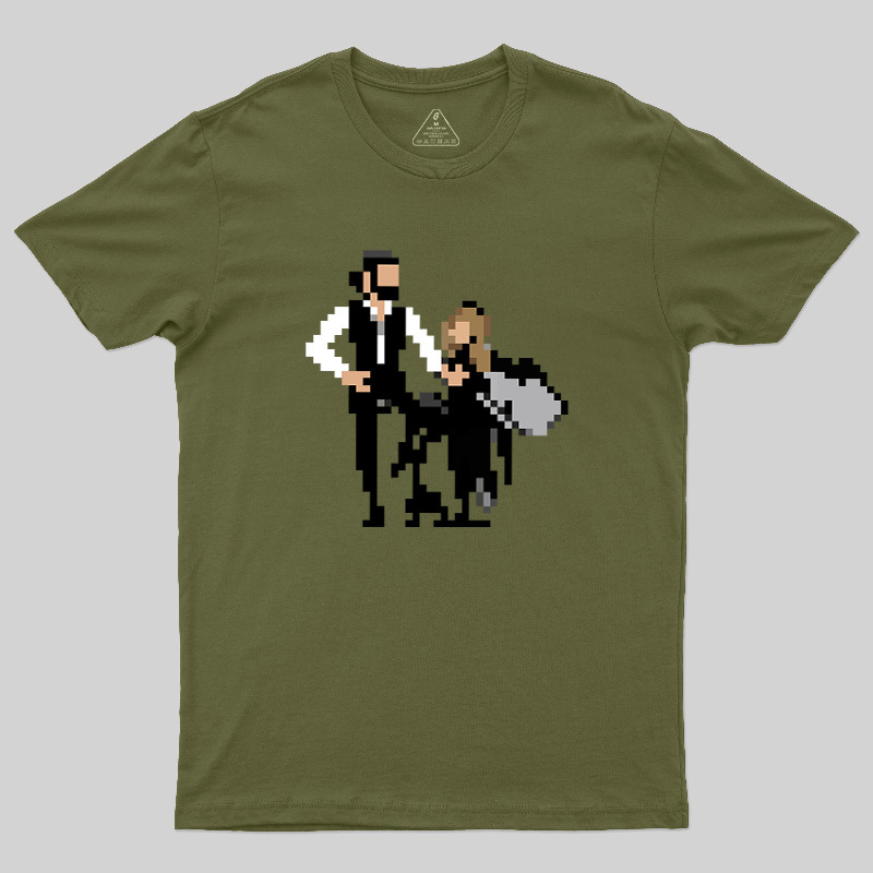 Pixel Rumors Fleet Rock Duo Graphic Geek T-Shirt