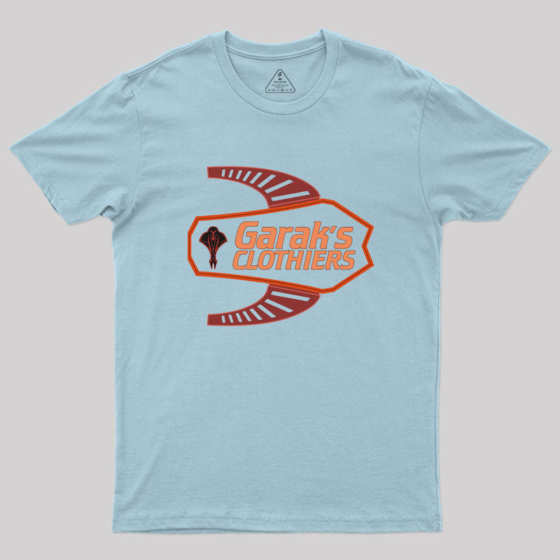 Deep Space Nine Garak's Clothiers Logo Geek T-Shirt