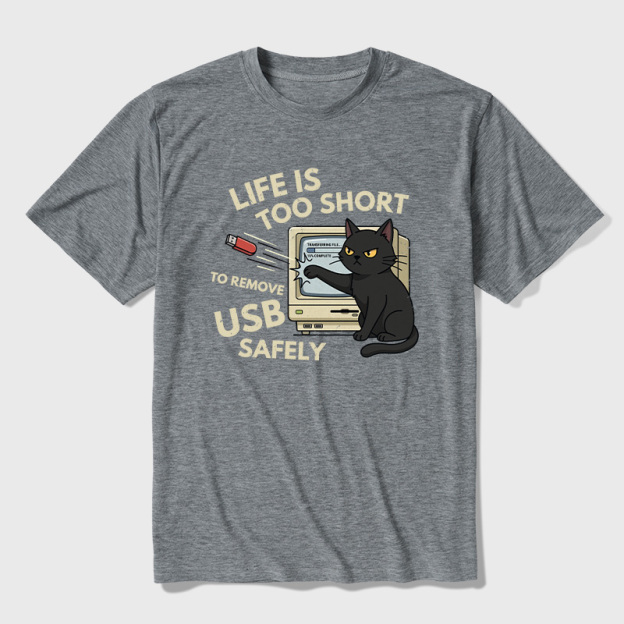 Cat’s Eject Ultra Soft Heather Tees