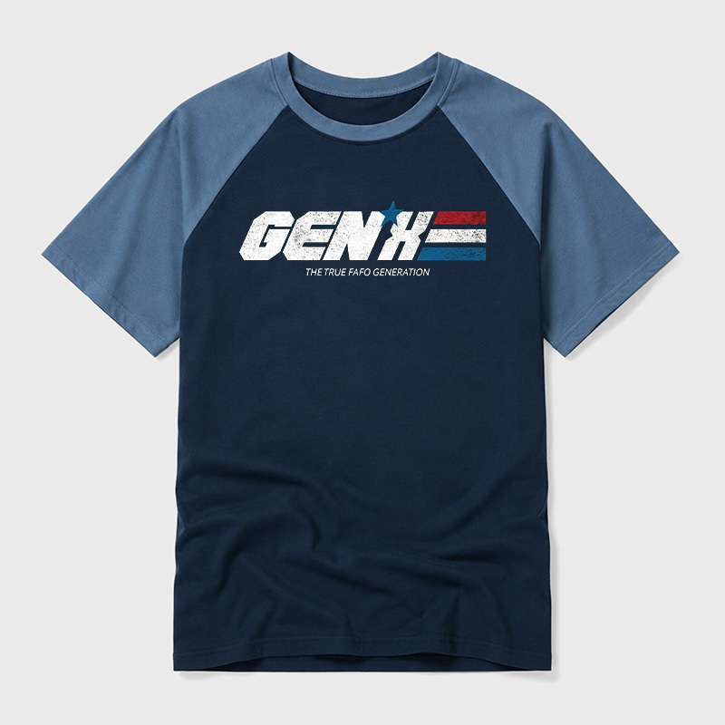 GENX The True FAFO Generation Geek Retro Raglan T-Shirt