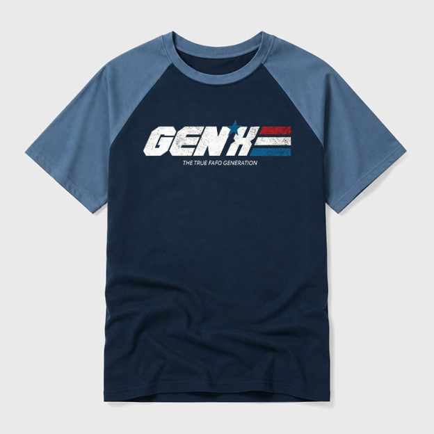 GENX The True FAFO Generation Geek Retro Raglan T-Shirt