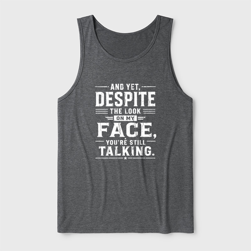 Funny Words Ultra Soft Heather Tank