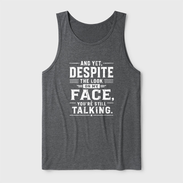 Funny Words Ultra Soft Heather Tank
