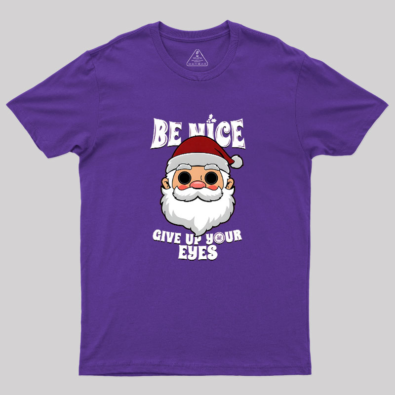 Spooky Santa Claus Dark Humor Gift For Christmas Geek T-Shirt