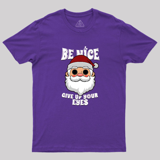 Spooky Santa Claus Dark Humor Gift For Christmas Geek T-Shirt