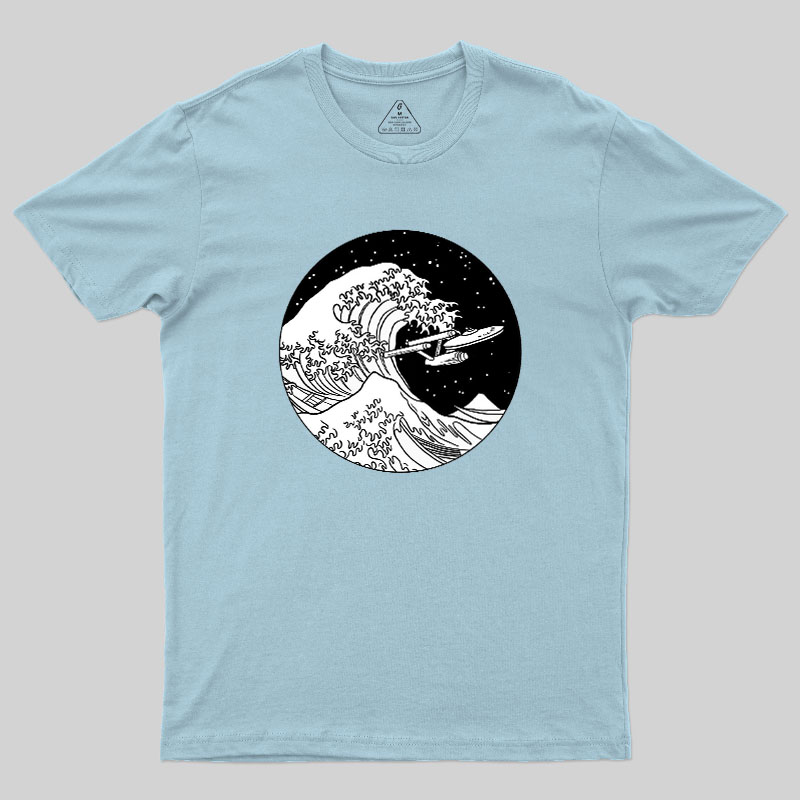 Trek Spaceship In Space Geek T-Shirt