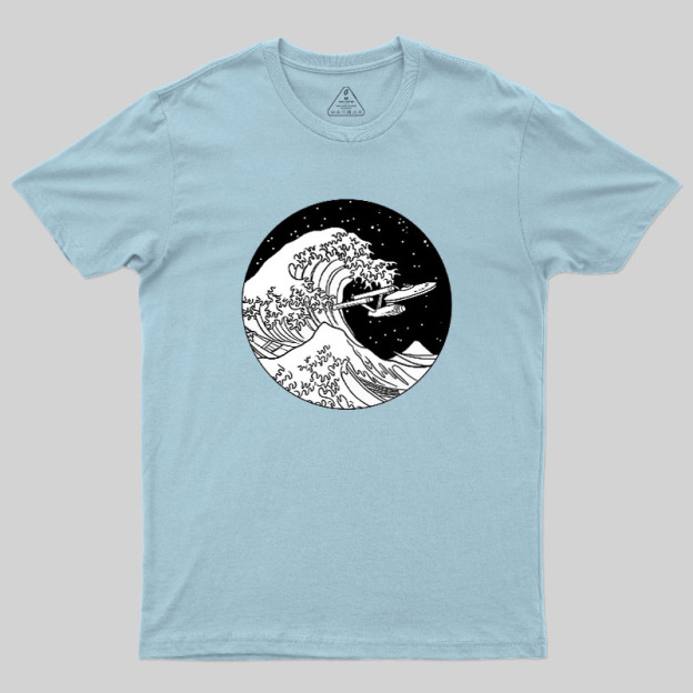 Trek Spaceship In Space Geek T-Shirt