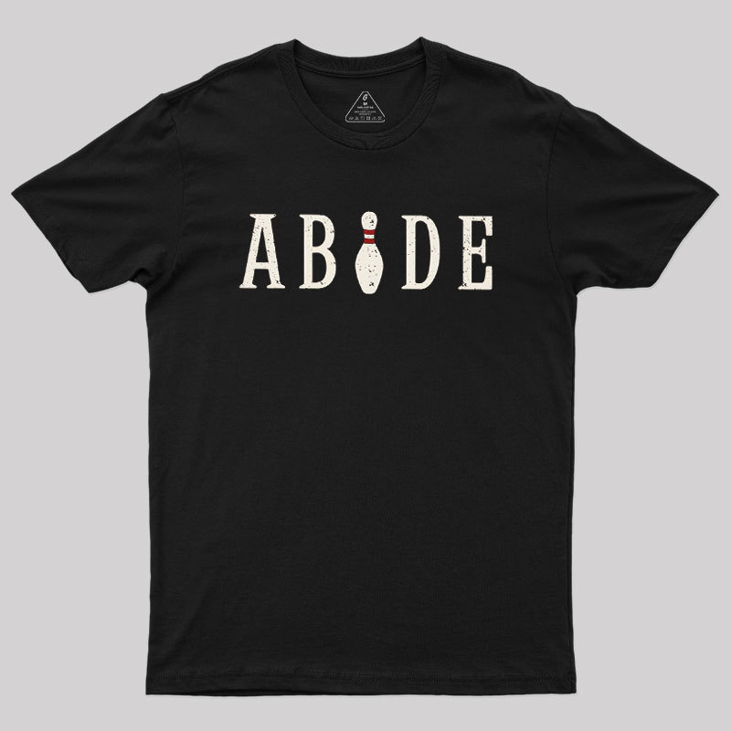 Geeksoutfit Bowling Abide Geek T-Shirt for Sale