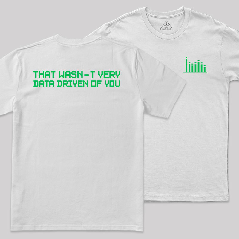 In Data We Trust Front and Back Printing Geek T-Shirt