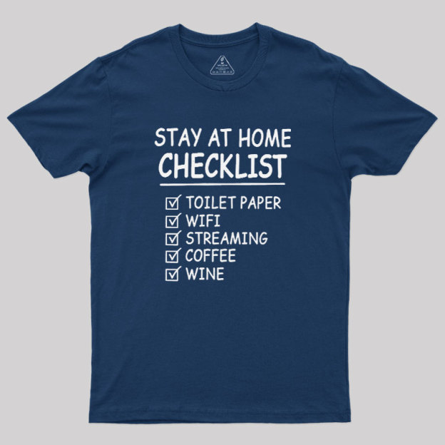 Home Checklist Geek T-Shirt