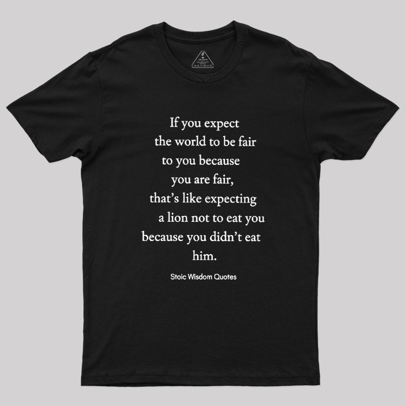Stoic Wisdom Quotes Geek T-Shirt