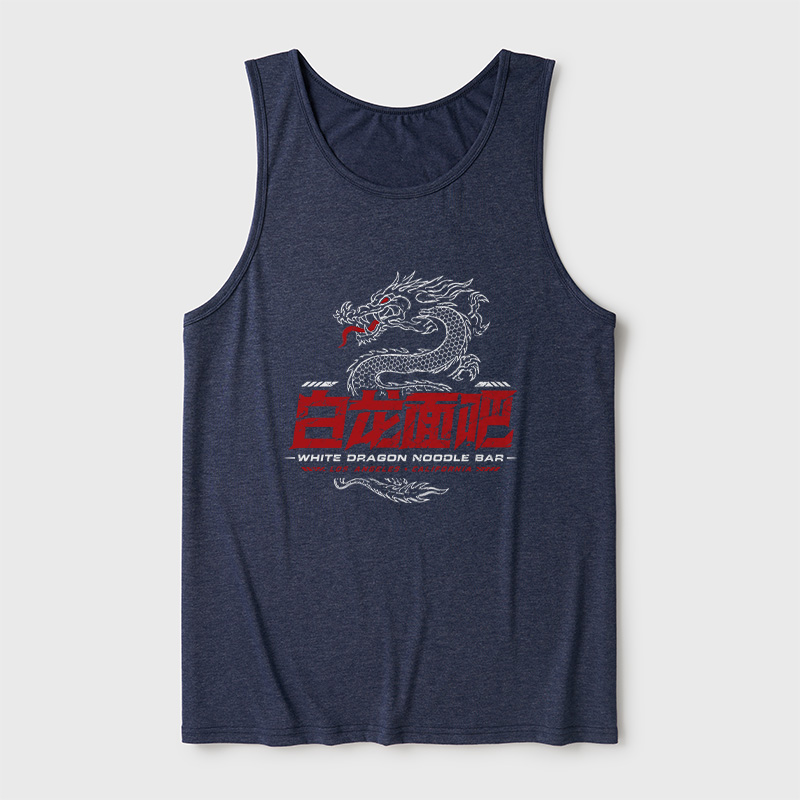 White Dragon Noodle Bar Ultra Soft Heather Tank