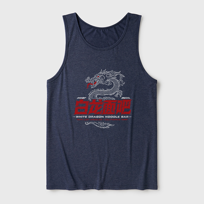 White Dragon Noodle Bar Ultra Soft Heather Tank