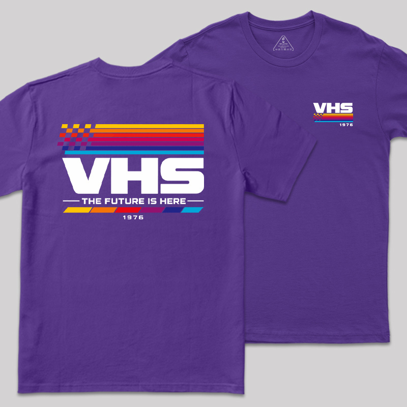 VHS The Future Is Here Front and Back Printed Geek T-Shirt