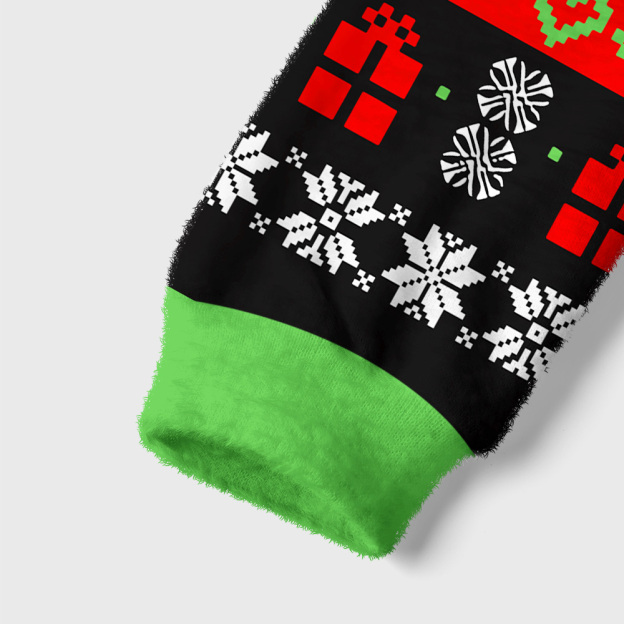 Sql Clause Is Coming to Town Geek Women's Christmas Cropped Ugly Sweater