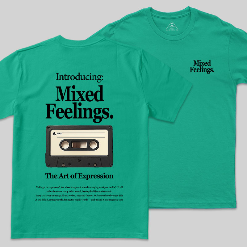 Mixed Feelings Front and Back Printing Geek T-Shirt