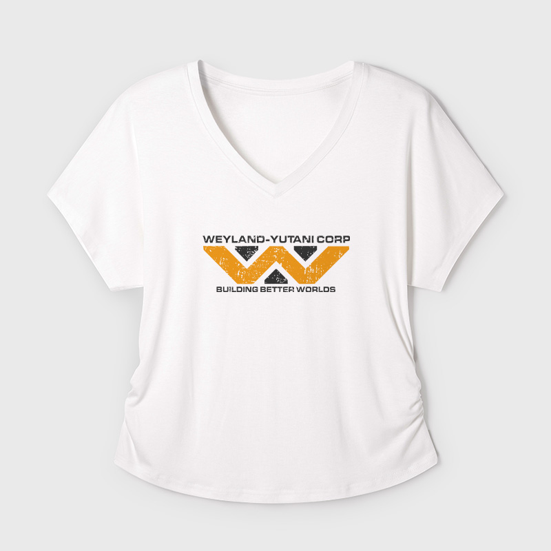 Weyland Yutani Corp Geek Dolman Sleeve V-Neck Shirt