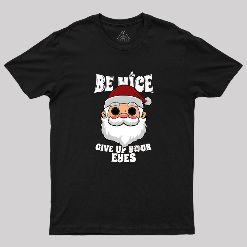 Spooky Santa Claus Dark Humor Gift For Christmas Geek T-Shirt