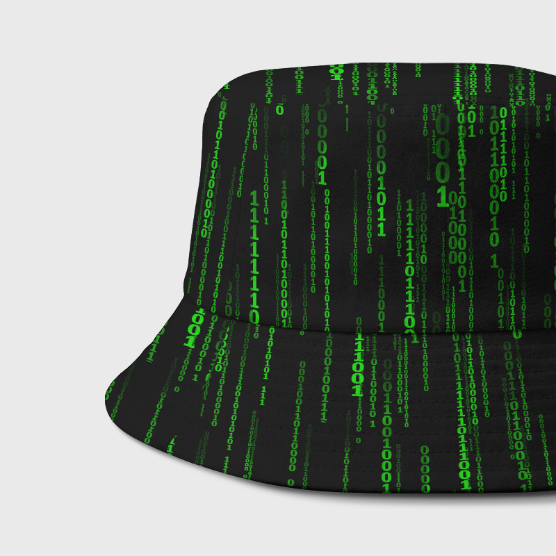 Follow the White Rabbit Black Geek Bucket Hat