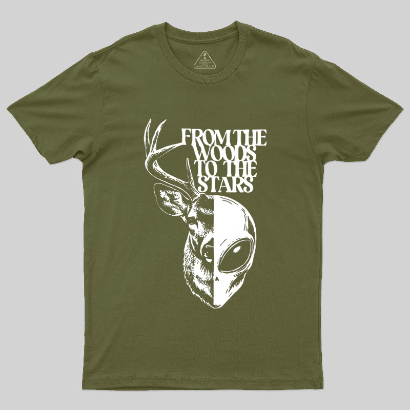 From The Woods To The Stars Geek T-Shirt
