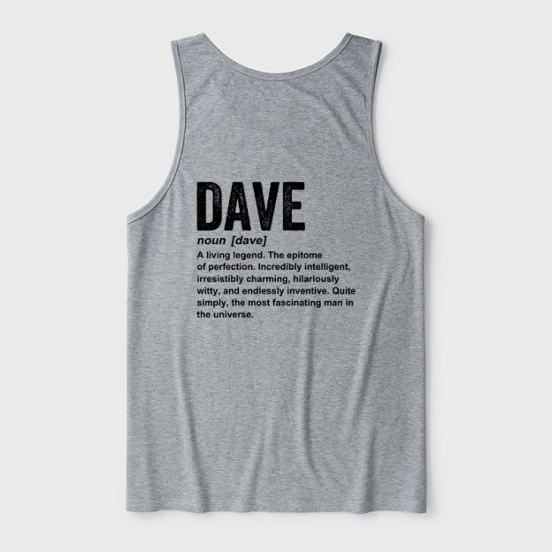 Dave Definition Ultra Soft Heather Tank