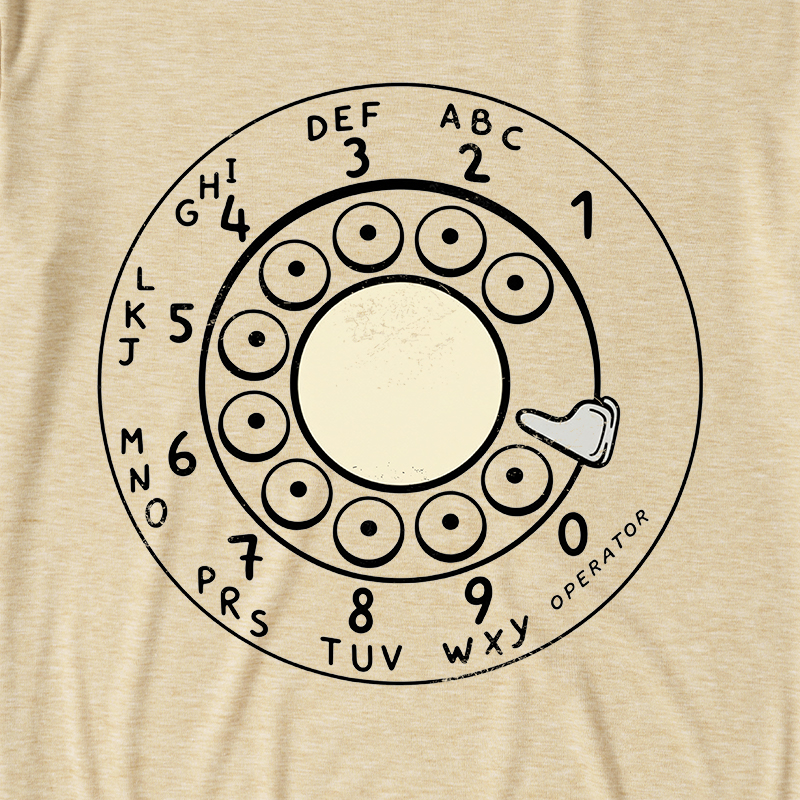 Rotary Dial Vintage Ultra Soft Heather Tee