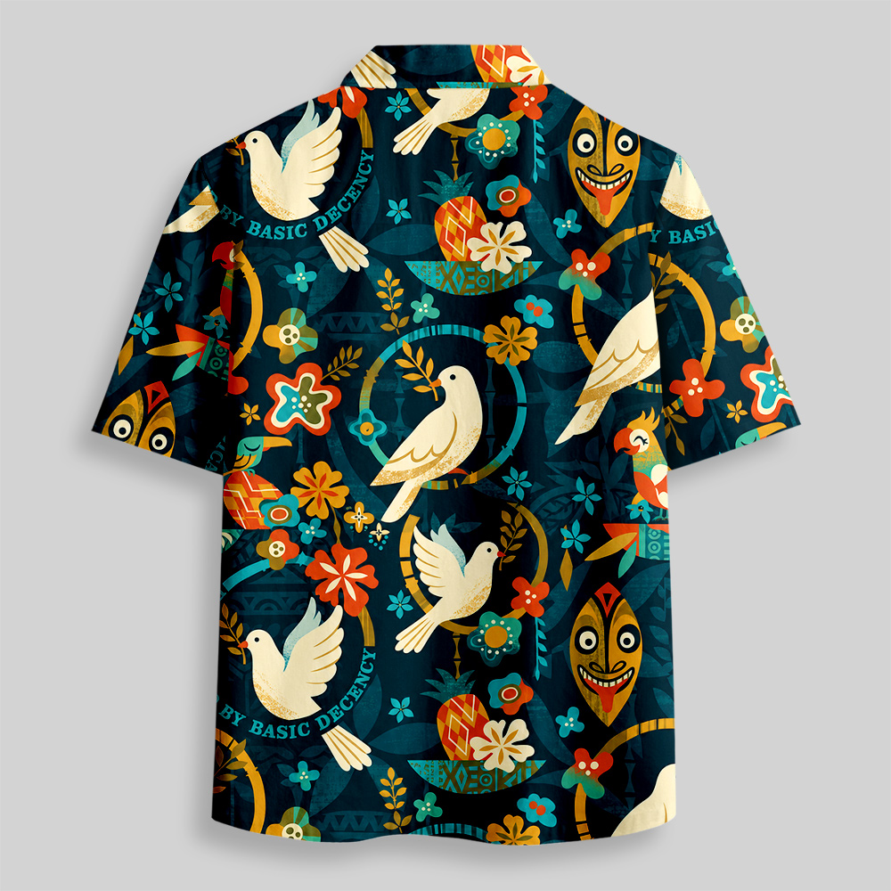 Radicalized by basic decency Botanical Resort Button Up Pocket Shirt