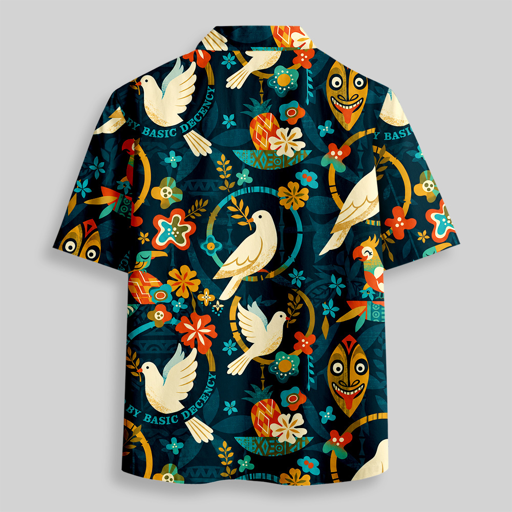 Radicalized by basic decency Botanical Resort Button Up Pocket Shirt