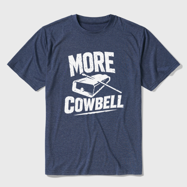 More Cowbell Ultra Soft Heather Tee