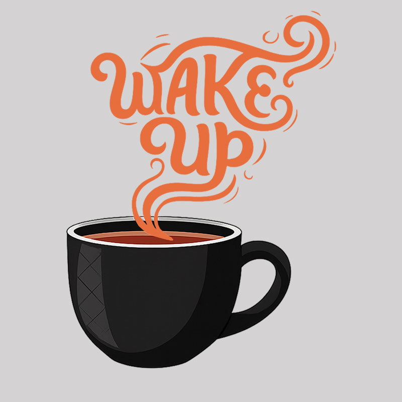 Wake Up to Coffee Geek T-Shirt