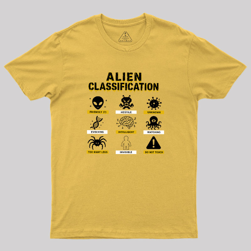 Alien Classification Geek T-Shirt