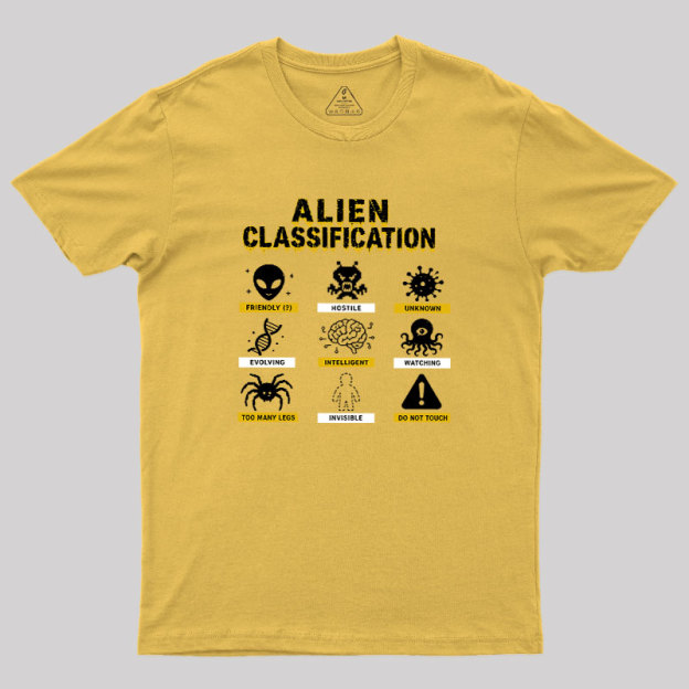 Alien Classification Geek T-Shirt