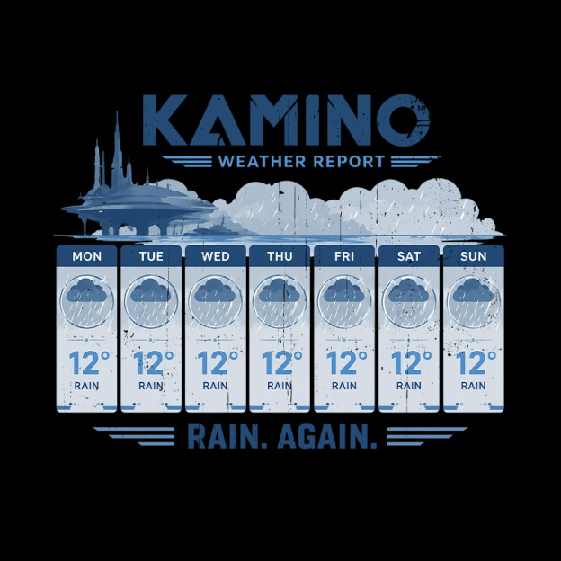 Kamino Rain Report Geek T-Shirt