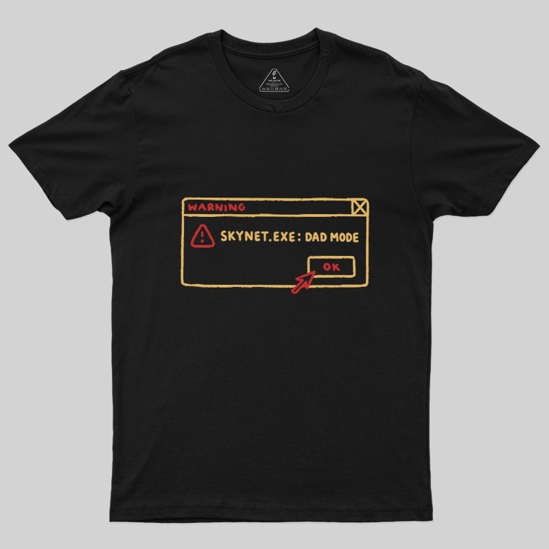 AI Dad Mode Warning Geek T-Shirt